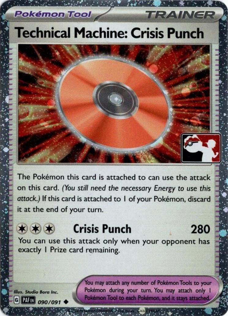 Paldean Fates Technical Machine: Crisis Punch [Prize-Pack-Cosmos-Holo] Pokémon card